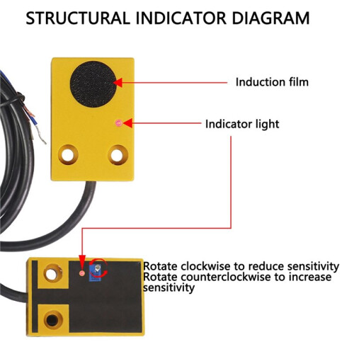 NCLS-25L Capacitive Water Level Sensor  5V-30V with Buzzer and Indicator Light IP65 Rating Sensor