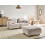Beliani Modular Sofa 2 Seater AMLI Boucle Off-White 2