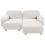 Beliani Modular Sofa 2 Seater AMLI Boucle Off-White 4