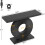 Tribesigns Tribesigns Console Table, Hall table with a round,flower-shaped base Console & Sofa Tables,100 x 30 x 79 cm (Black) 2