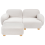 Beliani Modular Sofa 2 Seater AMLI Boucle Off-White 5