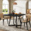 Tribesigns Tribesigns Dining Table for 4, industrial style,80 x 80 x 75 cm kitchen table,Black 3