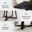 Tribesigns Tribesigns Dining Table for 4, industrial style,80 x 80 x 75 cm kitchen table,Black 7