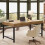 Tribesigns Tribesigns 55" Industrial Executive Desk, Computer Desk for Home Office 6