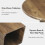Tribesigns Tribesigns 80cm Round Dining Room Table for 2-4, Farmhouse Small Kitchen Dinner Table, Rustic Brown 6