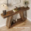 Tribesigns Tribesigns Farmhouse Console Table, 55-Inch Rustic Sofa Table with Storage,Brown 6