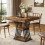 Tribesigns Tribesigns Dining Table, Industrial Kitchen Table,Brown and Black, 80 x 80 x 76 cm 5