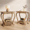 Tribesigns Tribesigns Side End Table  Wooden 2-Tier Rustic Besides Sofa Table with Storage, Brown 5