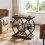 Tribesigns Tribesigns 4-Shelf Side End Table, 23.6-Inch Rustic Narrow Bedside Table with Storage 5