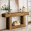 Tribesigns Tribesigns 63" Console Table, Farmhouse 2-Tier Entryway Table with U-Shaped Base (Rustic Brown) 3
