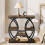 Tribesigns Tribesigns 4-Shelf Side End Table, 23.6-Inch Rustic Narrow Bedside Table with Storage 7