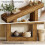 Tribesigns Tribesigns 63" Console Table, Farmhouse 2-Tier Entryway Table with U-Shaped Base (Rustic Brown) 5