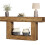 Tribesigns Tribesigns 63" Console Table, Farmhouse 2-Tier Entryway Table with U-Shaped Base (Rustic Brown) 8