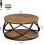 Tribesigns Tribesigns 2-Tier Round Coffee Table, 31.5" Circle Center Table, Rustic Brown 2