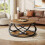 Tribesigns Tribesigns 2-Tier Round Coffee Table, 31.5" Circle Center Table, Rustic Brown 6