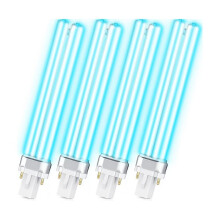 4pcs UV UV-C Light Bulbs 9W G23 Base Replacement Bulb for Outdoor Pond Clarifier Lamp Compatible with UVE9 CF400 CF500
