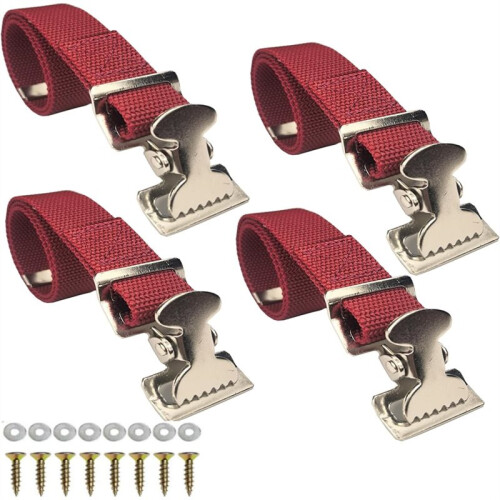 Universal Drywall Stilt Replacement Straps (4PCS) - Adjustable Nylon Leg Straps for Secure & Comfortable High Work 1