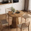 Tribesigns Tribesigns Small Round Dining Table for 2-4 People,80cm Kitchen Table,Brown 3