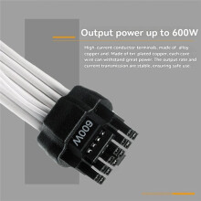 Przewód Przedłużający do Karty Graficznej PCIE5.0 PSU 16 Pinów (12+4) do 3 X 8 Pinów, Adapter do Modułu GPU 600 w, Przewód Silikonowy 16AWG