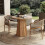 Tribesigns Tribesigns Small Round Dining Table for 2-4 People,80cm Kitchen Table,Brown 4