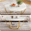 Tribesigns Tribesigns Modern Round Coffee Table, 2 Tier Coffee Table,White and Gold 6