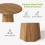 Tribesigns Tribesigns Small Round Dining Table for 2-4 People,80cm Kitchen Table,Brown 7