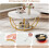 Tribesigns Tribesigns Modern Round Coffee Table, 2 Tier Coffee Table,White and Gold 7