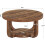 Tribesigns Tribesigns Round Coffee Table, 2-Tier Circle Coffee Table with Storage, Thick Tabletop & Base, Rustic Brown 2