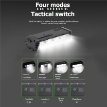Bike Lights for Night Riding, USB Rechargeable LED Bicycle Light with LCD Dispaly, Mountain Bike Headlight