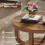Tribesigns Tribesigns Round Coffee Table, 2-Tier Circle Coffee Table with Storage, Thick Tabletop & Base, Rustic Brown 7