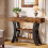 Tribesigns Tribesigns 41 Small Console Table for Entryway, 3-Tier Rustic Sofa Table, Rustic Brown 3
