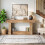 Tribesigns Tribesigns 160cm Narrow Console Table,2-Tier Rustic Industrial Sofa Table,Light Oak Brown 7