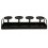 Black Metal Candle Holder Modern Multi-Candle Display for Dining, Bar Decor 1