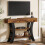 Tribesigns Tribesigns 41 Small Console Table for Entryway, 3-Tier Rustic Sofa Table, Rustic Brown 4