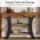 Tribesigns Tribesigns 41 Small Console Table for Entryway, 3-Tier Rustic Sofa Table, Rustic Brown 6