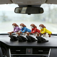 Fun Drift Turn Wizard Broomstick Decoration, Witch Flying Broom Car Dashboard Drift Ornaments,Funny Auto Accessories