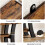 Tribesigns Tribesigns 41 Small Console Table for Entryway, 3-Tier Rustic Sofa Table, Rustic Brown 7