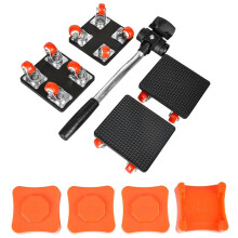 500KG Heavy Duty Furniture Lifter Transport Mover Tool Set with Wheel Roller Bar and Slides,Easy Furniture Moving System