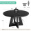 Tribesigns Tribesigns Farmhouse Dining Table, 120 cm Round Dinner Table for 4, Rustic Wood Dining Room Table 2