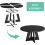 Tribesigns Tribesigns Farmhouse Dining Table, 120 cm Round Dinner Table for 4, Rustic Wood Dining Room Table 8