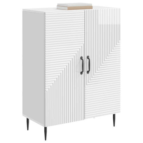 VidaXL vidaXL Sideboard High Gloss White 66 x 34.5 x 89.5 cm Engineered Wood 1