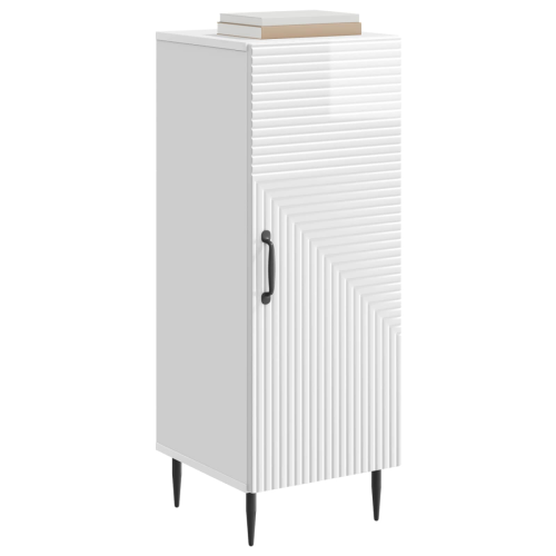 VidaXL vidaXL Sideboard High Gloss White 33 x 34.5 x 89.5 cm Engineered Wood 1