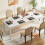 Tribesigns Tribesigns Dining Table for 6-8 People,78 Inches Industrial Rectangular Kitchen Dinner Table,White 4