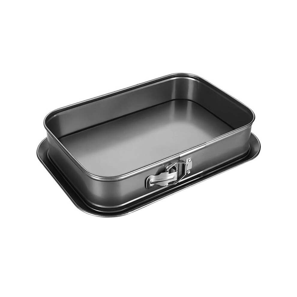 Rectangular Cake Pan With Removable Bottom, Carbon Steel Baking Tin For Cheesecake, Tiramisu, Mousse, Dishwasher Safe 4712044114839