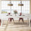 Tribesigns Tribesigns Dining Table for 6-8 People,78 Inches Industrial Rectangular Kitchen Dinner Table,White 7