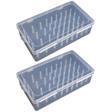 Caja para 42 Carretes e Hilos, Caja de Almacenamiento de Escritorio de Plástico PP, Caja Multifuncional para Hilos de Costura y Bordado Doméstico