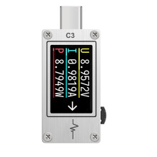 C3 Digital Multimeter Current Tester Voltage Detector 26V 6A USB-C 3.1 Power Meter Tester