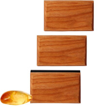 Car Air Freshener Kit Wooden Deodorizer Vehicle Odor Remover Auto Scent Diffuser Long-Lasting Amber 3 Pack CLIP INCLUDED