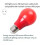 0.5W Darkroom Safe Light LED Bulb - E27 Socket Red Lamp for Film/Slide Processing with Analog Photography EU Plug 5