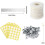 2X Candle Making Kit,Braided Wick,Wick Sustainer Tabs,Wick Stickers,Candle Wicks Holder 6